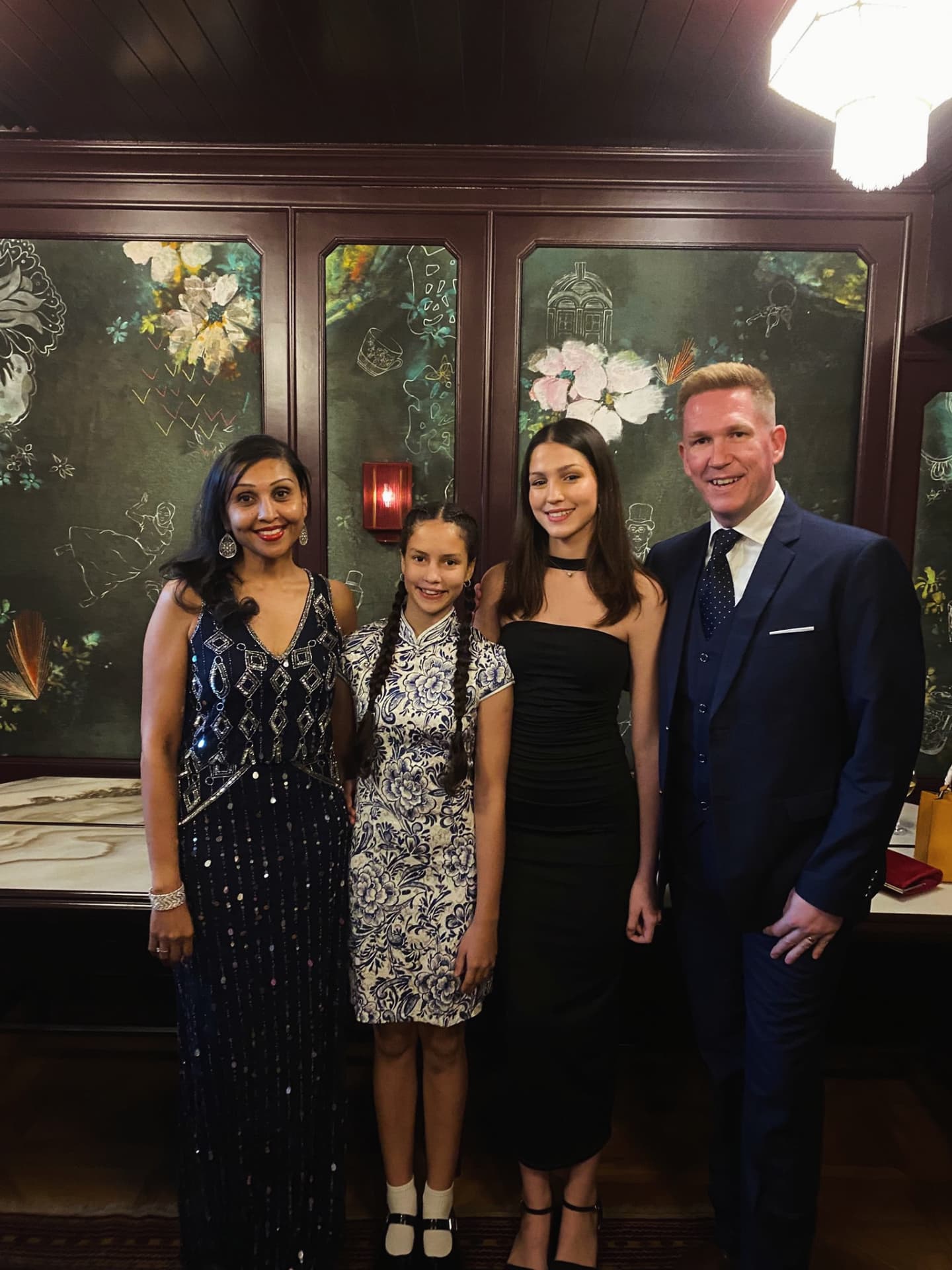 James and his family.