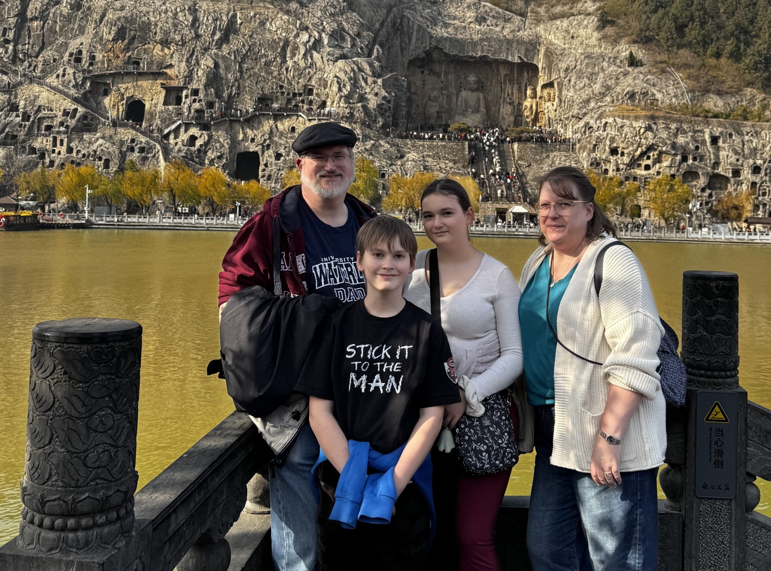 David and his family