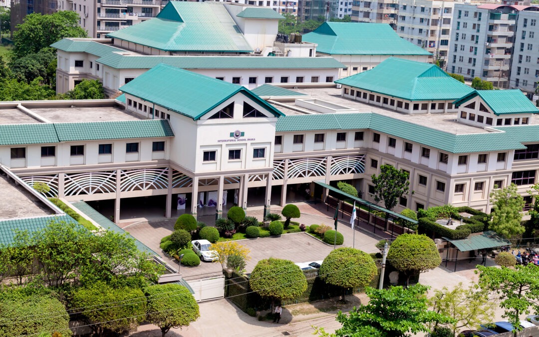 Overhead view of the International School of Dhaka