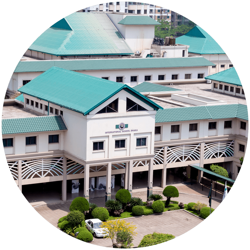 Overhead view of the International School of Dhaka