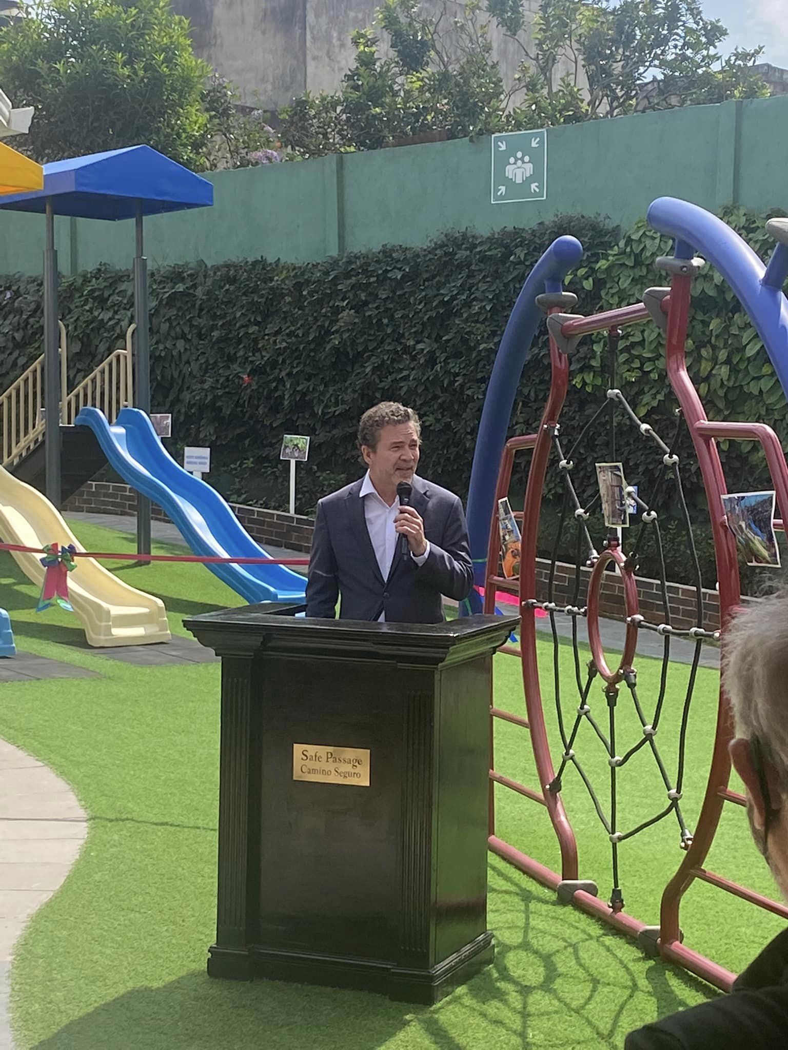 Opening a new learning garden at Safe Passage