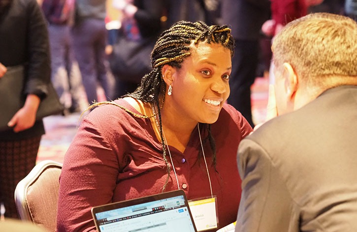 edurec-headers teacher at ISS job fair