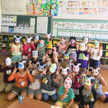 international-school-students-showcasing-handmade-masks