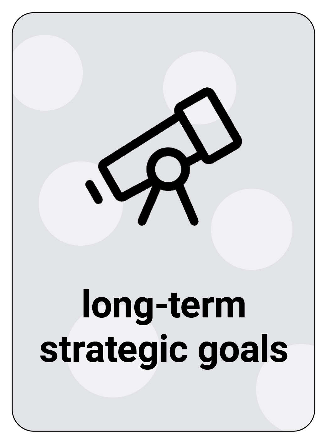 Long-Term Strategic Goals