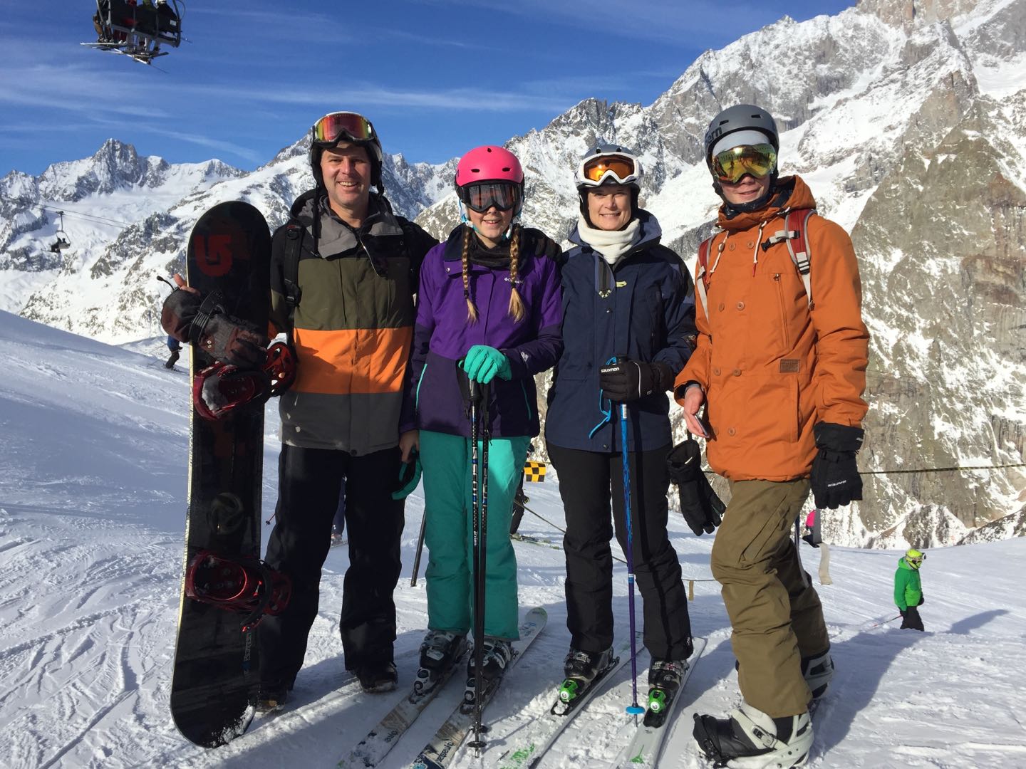 skiing